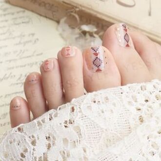 Dreamy Tribe Toenail Art Stickers 24 pcs