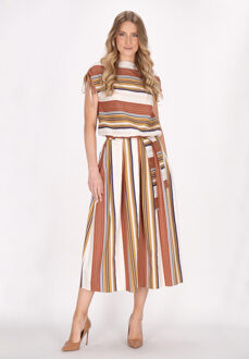 dreimaster Blouse Dames Bruin Veelkleurig