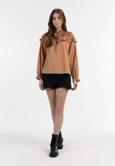 dreimaster Blouse Dames lichte roest