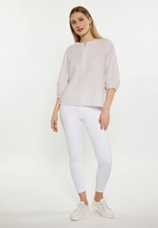dreimaster Blouse Dames Lichtpaars gebroken wit Lila - XS