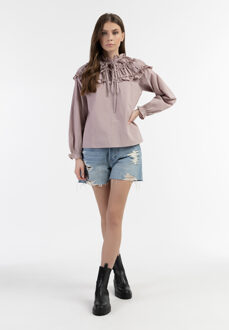 dreimaster Blouse Dames oud roze Rosé - XS
