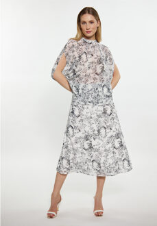 dreimaster Blouse Dames zwart wit - M