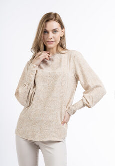 dreimaster Blouse shirt Dames Beige - L