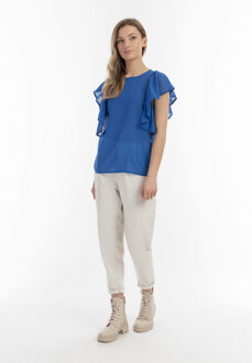 dreimaster Blouse shirt Dames blauw