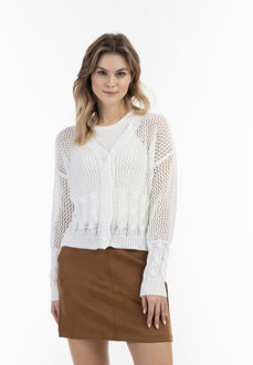 dreimaster Dames wolwit Gebroken wit