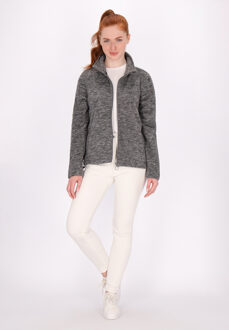 dreimaster Fleece jas Dames grijs melange - L