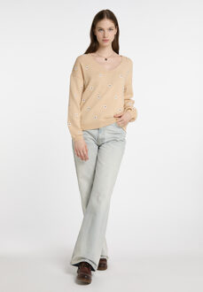 dreimaster Gebreide trui Dames beige