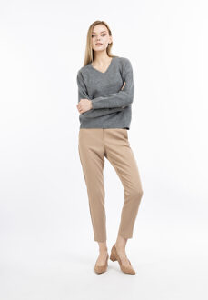 dreimaster Gebreide trui Dames grijs melange