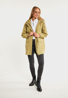 dreimaster Jas Dames lichte olijf - maat L