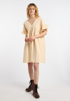 dreimaster Jurk Dames Beige crème