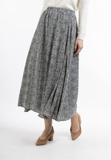 dreimaster Maxi rok Dames zwart wit Zwart/wit