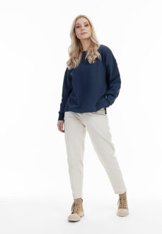 dreimaster Oversized sweatshirt Dames marine Marineblauw