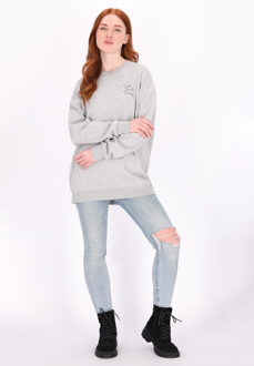 dreimaster Sweatshirt Dames grijs melange - maat M