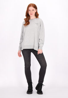 dreimaster Sweatshirt Dames grijs melange - maat