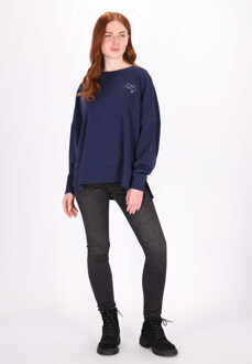 dreimaster Sweatshirt Dames marine - maat L Marineblauw