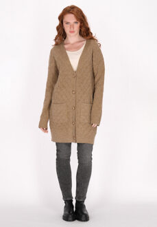 dreimaster Vest Dames bruin beige - M/L