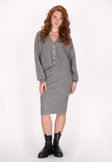 dreimaster Vest Dames grijs melange - M/L