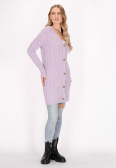 dreimaster Vest Dames lavendel melange Lila