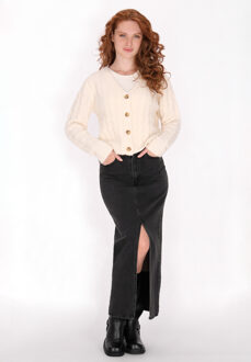 dreimaster Vest Dames wol wit melange - maat M/L Veelkleurig