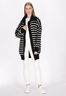 dreimaster Vest Dames zwart en wit - maat M/L Zwart en Gebroken Wit