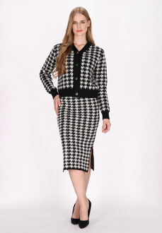 dreimaster Vest Dames zwart en wit - maat XL/2XL Zwart en Gebroken Wit