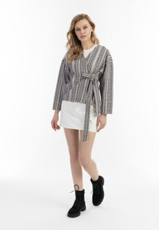 dreimaster Wikkeljas Dames Donker marineblauw gebroken wit