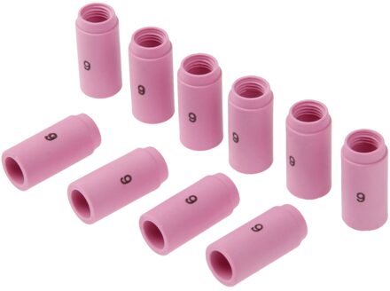 DRELD 10 PCS TIG Alumina Nozzle Gas Lens Keramische Shield Cups 13N10 6 # Fit Lastoorts Accessoires SR PTA DB WP 9 20 25 Serie