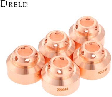 DRELD 5 stks 45A Plasma Shield 220948 Fit Voor 65/85/105 Plasmasnijtoorts Verbruiksartikelen Lassen Solderen supplies Vervanging