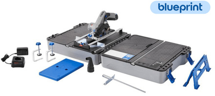 Dremel BluePrint 12V Compactzaag CS12JM | 12V Draagbaar zaagstation | Zaagstation + Koffer + 1 x 12V 2,0 Ah Accu + Snellader - F013CS12JM
