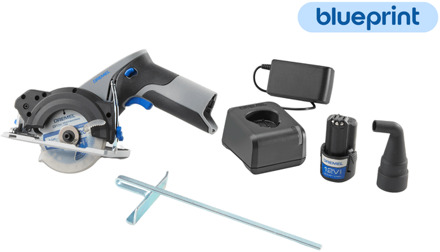 Dremel BluePrint 12V Compactzaag met Geïntegreerde Lasergeleider CS12JA | 12V 2,0Ah Accu + Snellader - F013CS12JA