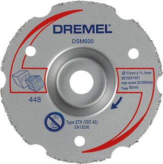 Dremel DSM20 multifunctionele carbide-verzinksnijschijf (DSM600) - 2615S600JB