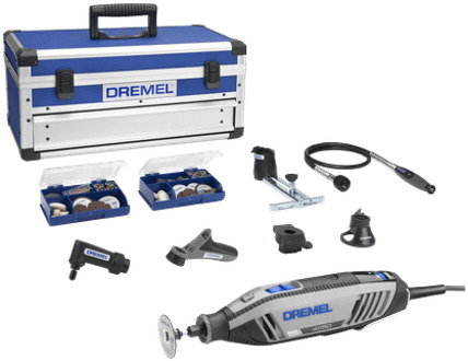 Dremel Multitool 4250JS | Model 4250-6/128 Platinum Editie | Incl. 128 Accessoires + EZ SpeedClic + Detailhandgreep + Lijn-en Cirkelfrees - F0134250JS