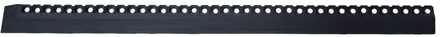 Drempelhulp - Schuine rand voor ringmat - 160,5 x 10,5 cm Zwart