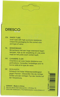 Dresco Binnenband 16 x1.75-2.50 (47/62-305) Dunlop 40mm 5250447