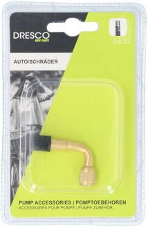 DRESCO Haakse Pompnippel Autoventiel