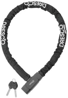 DRESCO kabelslot 100 cm RVS zwart 3-delig