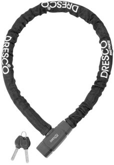 DRESCO kabelslot 100 cm RVS zwart 3-delig