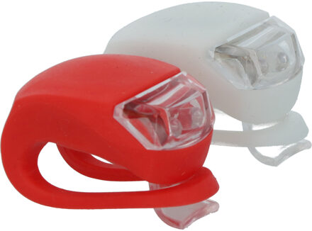 Dresco LED Batterij Verlichtingsset Siliconen Wit en Rood 5251209