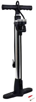 DRESCO Luxe fietspomp met dubbel ventiel inclusief manometer - max 11 bar Zwart