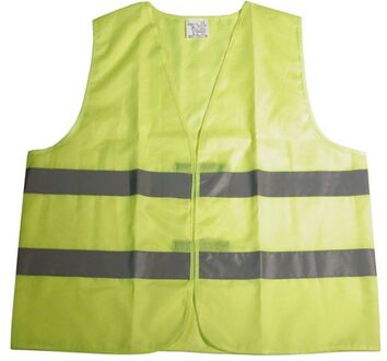 DRESCO veiligheidsvest senior textiel reflectie geel one-size