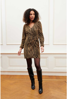 Dress louise dessin Bruin - S