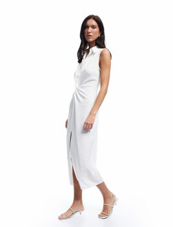 DRESSES Koton Maxi Shirt Dress Wit