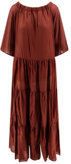 Dresses Semicouture , Brown , Dames - M,S,Xs,2Xs