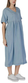 Dresses women dress Lichtblauw - 38