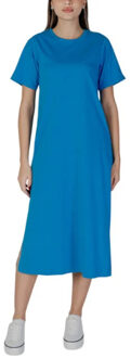 Dresses women dress Lichtblauw - S