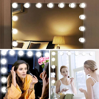 Dressing table Mirror light Hollywood Makeup vanity with Dimmable Bathroom amenities light mirrors makeup Lamp