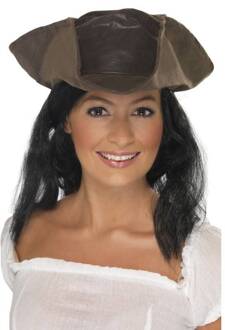 Dressing Up & Costumes | Costumes - Pirate - Leather Look Pirate Hat