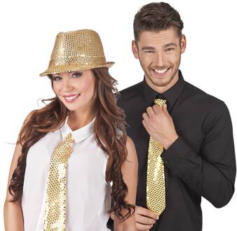 Dressing Up & Costumes | Costumes - Suits - St. Stropdas Spangles Goud (40 Cm)