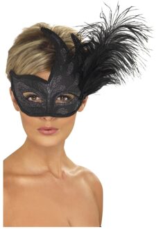 Dressing Up & Costumes | Headwear - Ornate Colombina Feather Mask