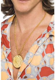 Dressing Up & Costumes | Party Accessories - Gold Metal Medallion On Chain